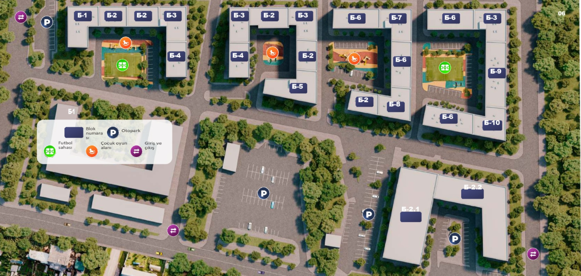 Планировка и схема застройки жилого комплекса Robin City